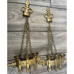 Vintage Medieval Candle Holders Authentic SEXT ON YEAR1967 #142USA #142